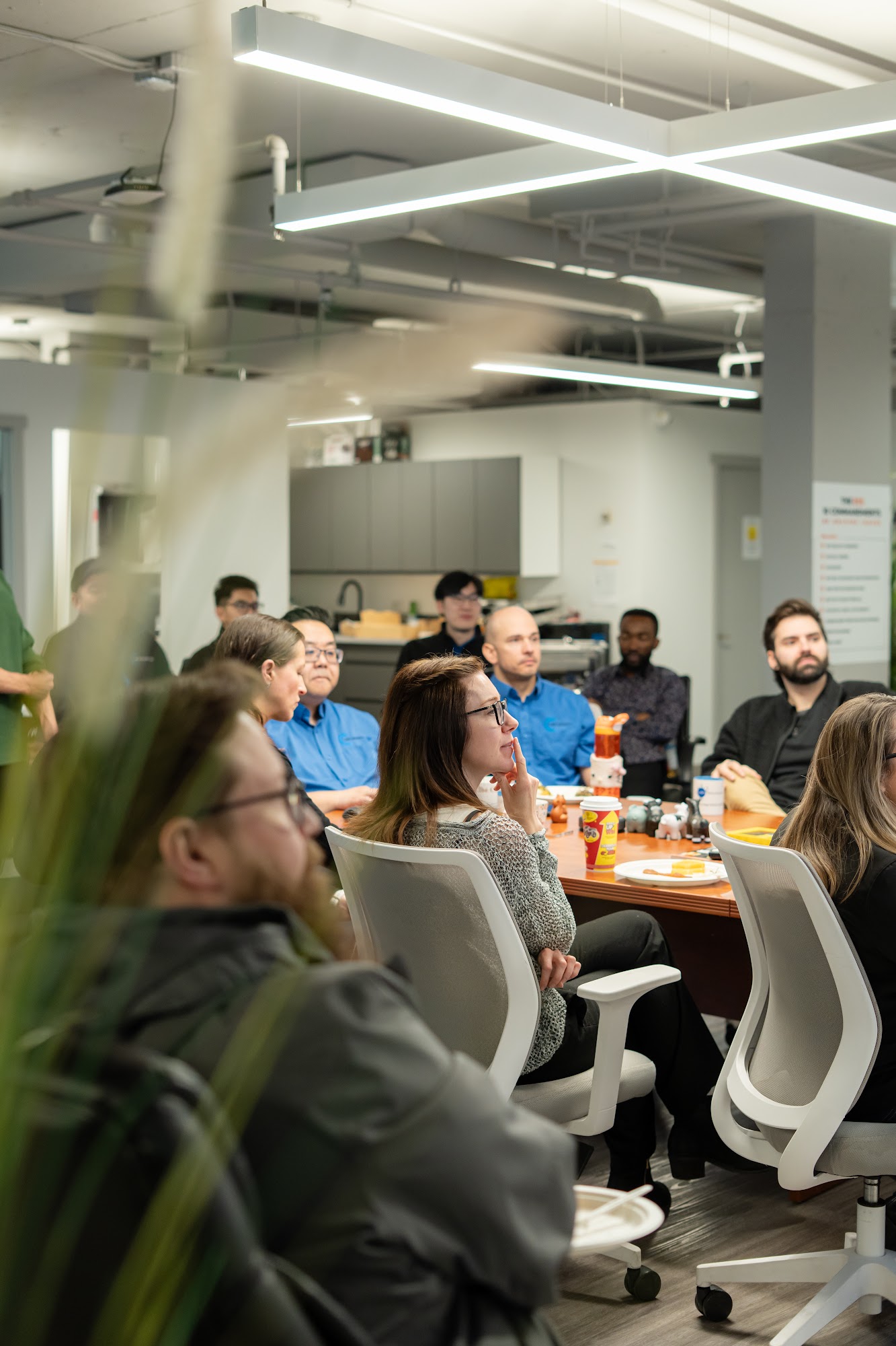 LAN colleagues sharing ideas around the meeting table